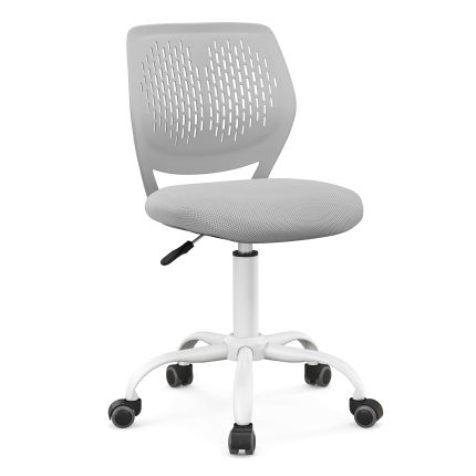 Giantex Kids Desk Chair, Children Armless Study Chair with Adjustable Height, for Girls Boys Teens - Grey