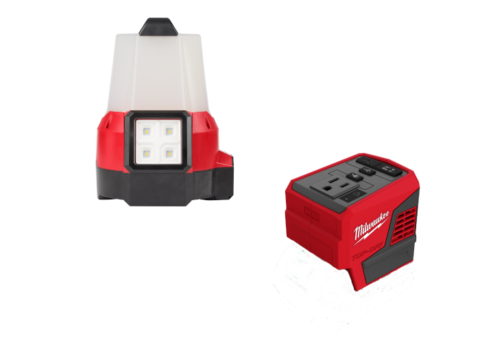 Milwaukee 2144-20TO M18 18V Site Light Combo w/ M18 Top Off Power Supply - Image 1