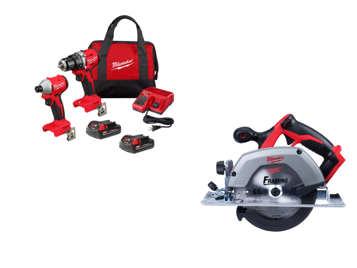 Milwaukee 3692-22CTCS M18 18V Compact Brushless 2-Tool Combo Kit w/ Circular Saw - Image 1