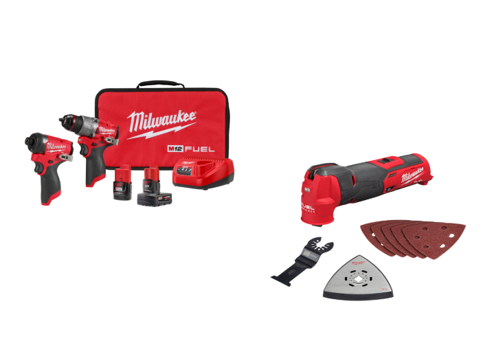 Milwaukee 3497-22MT M12 FUEL 12V 2-Tool Combo Kit w/ M12 Multi-tool - Image 1