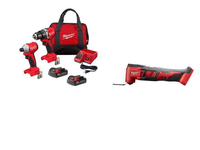 Milwaukee 3692-22CTMT M18 18V Compact Brushless 2-Tool Combo Kit w/ Multi-Tool - Image 1