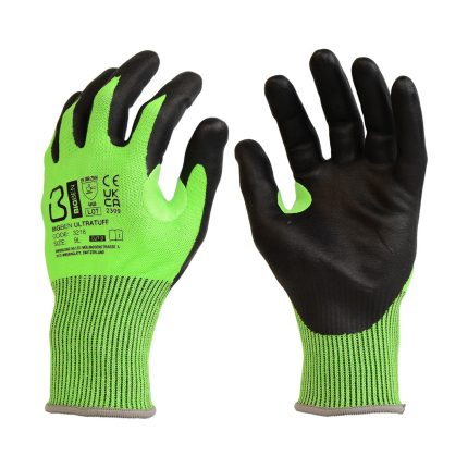 BIGBEN UltraTuff Cut Level D Dexterity Foam Nitrile Grip Glove - Size 9/L 20
