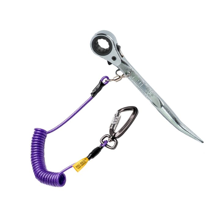 19/21mm Steel Flush Short Podger Ratchet with BIGBEN® Tether - 1 - Image 1