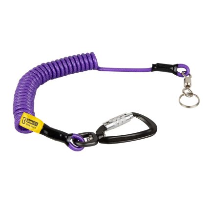 BIGBEN® 2m Tool Tether with Twistlock Carabina & Heavy-Duty Split Ring - 1