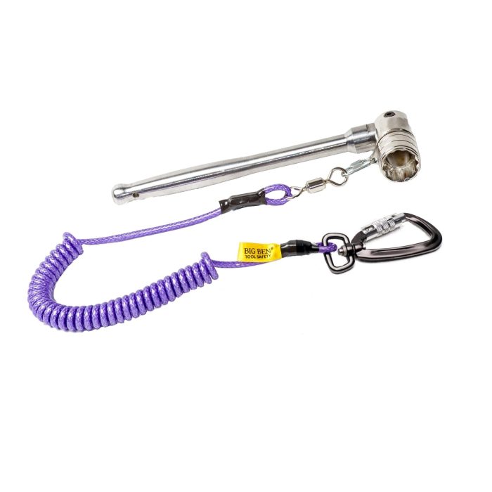 7/16” Bi-Hex Ring Box Spanner with Poker Handle & Tether - 1 - Image 1