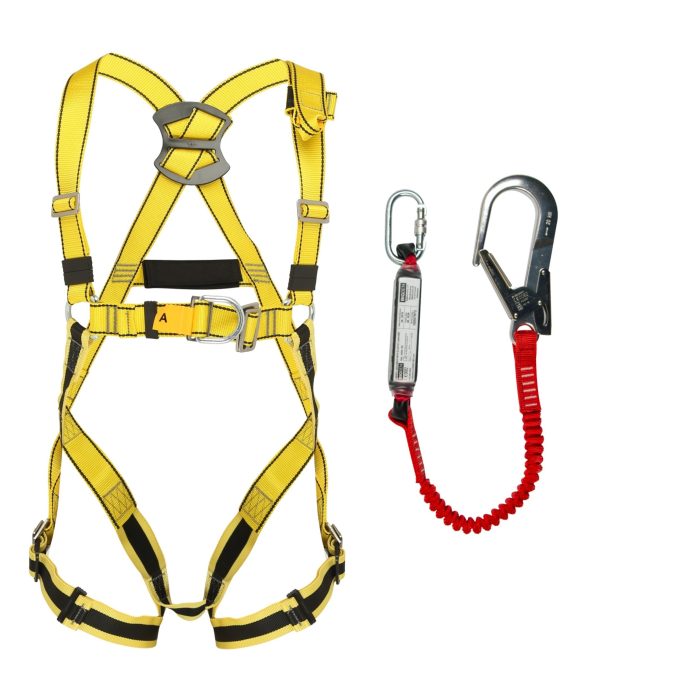BIGBEN® Deluxe Harness Kit with 2m Fall Arrest Lanyard - BIG BEN Deluxe Harness (M/XL) - Single Elasticated Lanyard 10 - Image 1