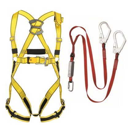 BIGBEN® Deluxe Harness Kit with 2m Fall Arrest Lanyard - BIG BEN Deluxe Harness (M/XL) - Twin Webbing Lanyard 10