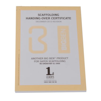BIGBEN® Handing Over Certificates Pad 50 - 5