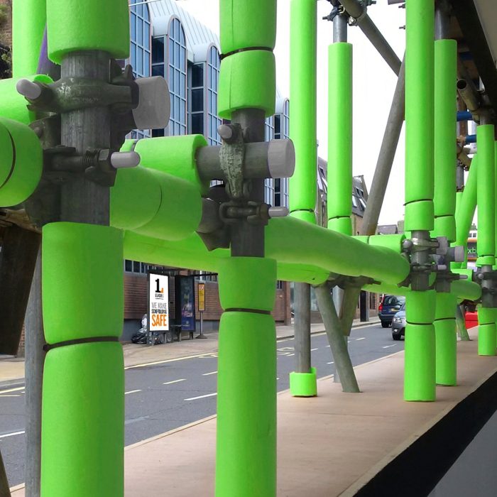 14mm BIGBEN® 2m Scaff’Foam – 35 Pack - Fluorescent Green 3 - Image 1