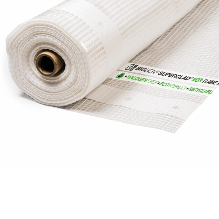 BIGBEN® Superclad® ECO Flame Retardant Scaffold Sheeting -180gsm - 2.25M x 45M Roll 1 - Image 1