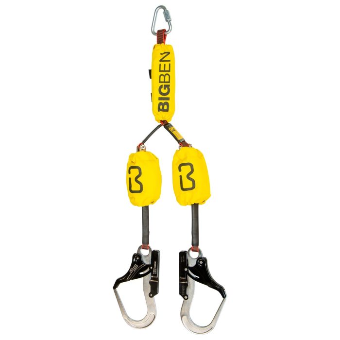 BIGBEN® Twin Retractable Lanyard with Fast Grip Steel Scaffold Hooks - 10 - Image 1