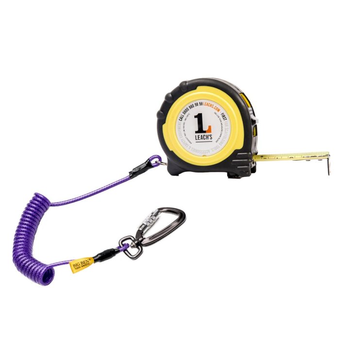 Leach’s 5m Tape Measure with Tool Tether - 1 - Image 1