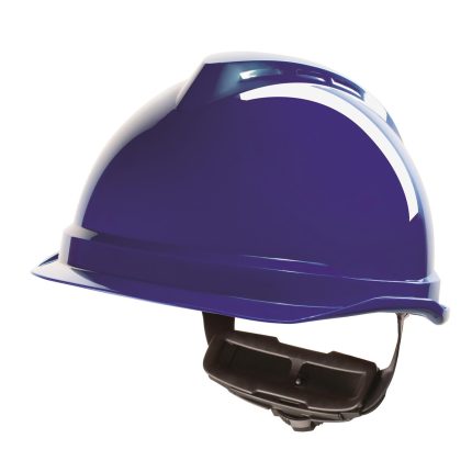 MSA V-Gard 520 Peakless Helmet with Quick-Turn Adjuster - Blue 10