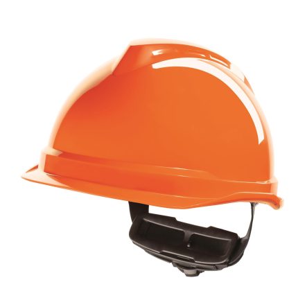 MSA V-Gard 520 Peakless Helmet with Quick-Turn Adjuster - Orange 5