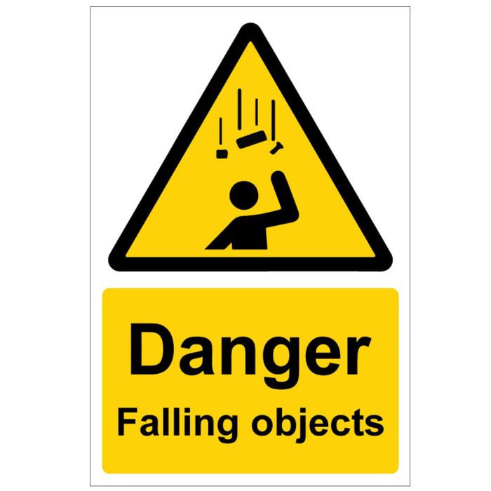 'Danger Falling Objects' Safety Sign (300 x 400mm) - 10 - Image 1