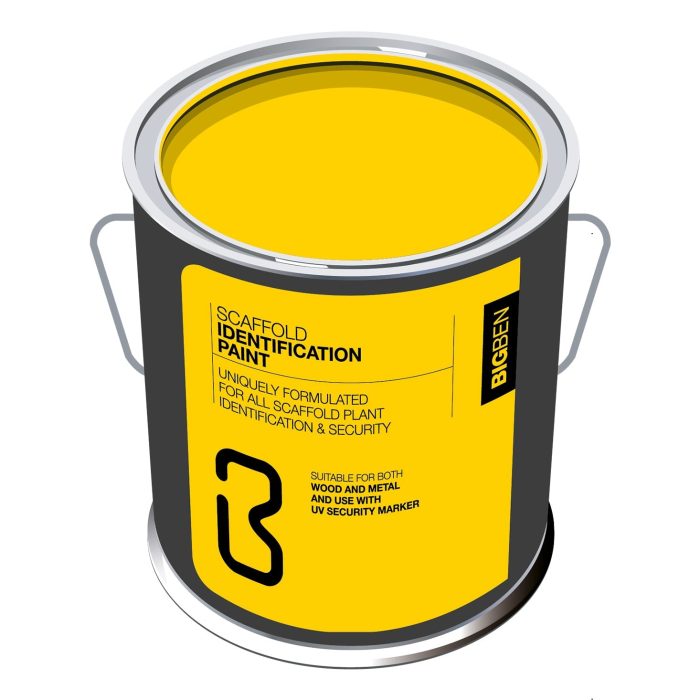 BIGBEN® Scaffold Paint for Security Identification - 5L - Image 1