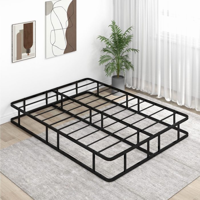 Giantex 10 Inch Bed Frame Queen Size, Metal Platform Queen Bed Frame, Heavy Duty Steel Slat Support - Image 1
