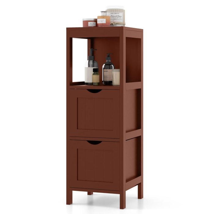 Giantex Bathroom Organizers and Storage Cabinet - Storage Organizer Rack Stand - Image 1