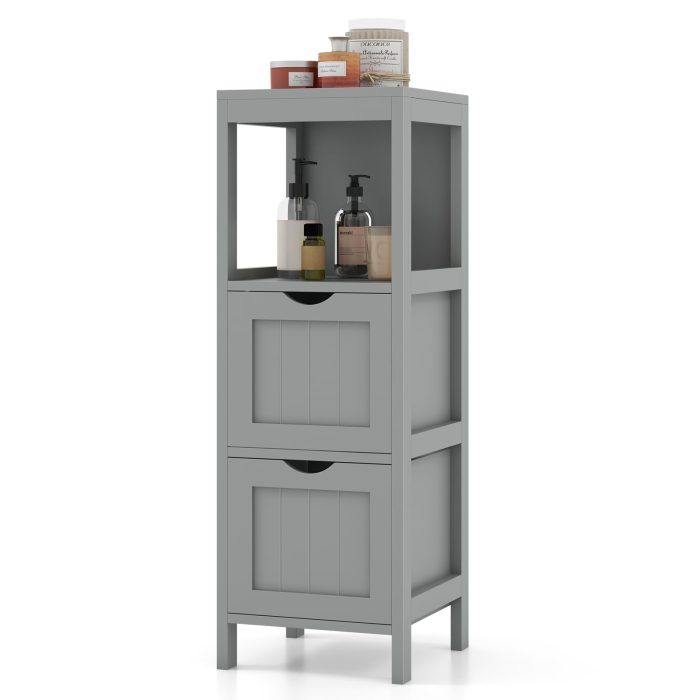 Giantex Bathroom Organizers and Storage Cabinet - Storage Organizer Rack Stand - Image 1