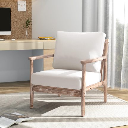 Giantex Mid Century Modern Accent Chair - 1