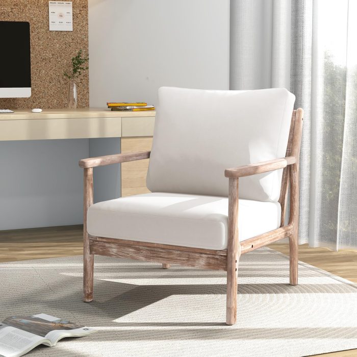 Giantex Mid Century Modern Accent Chair - 1 - Image 1