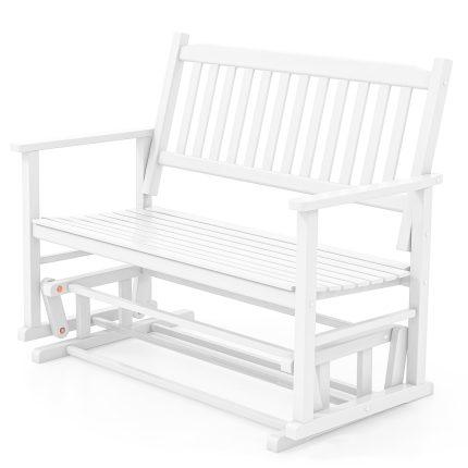 Giantex Outdoor Glider Bench Chair - 2 Person Loveseat