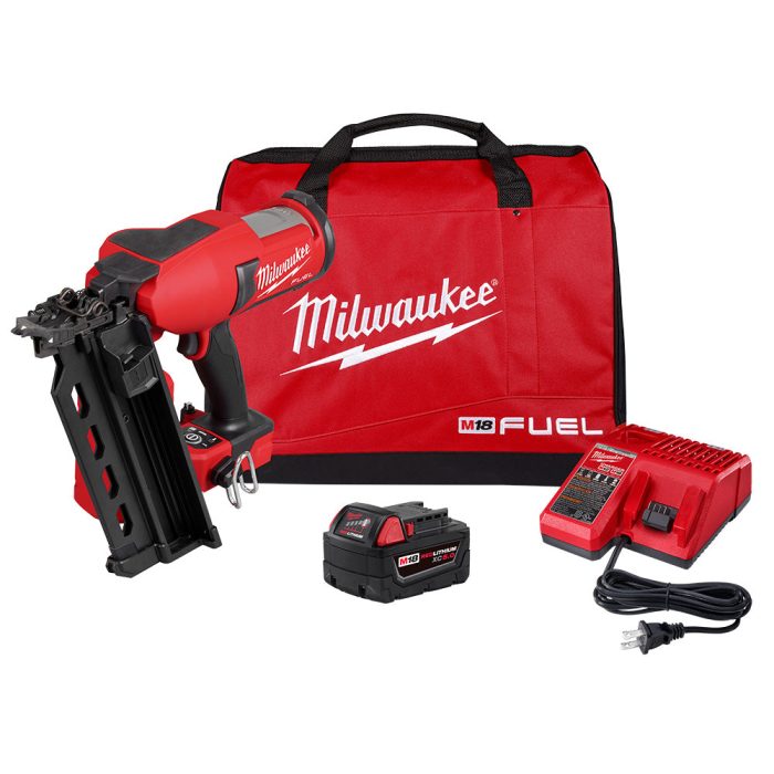 Milwaukee 2844-21 M18 FUEL 18V Cordless Li-Ion Duplex Nailer Kit - Image 1
