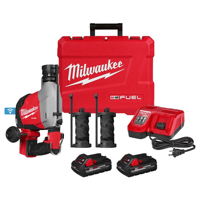 Milwaukee 3311-22 M18 FUEL 18V Overhead Rotary Hammer w/ Dust Extraction - Image 1