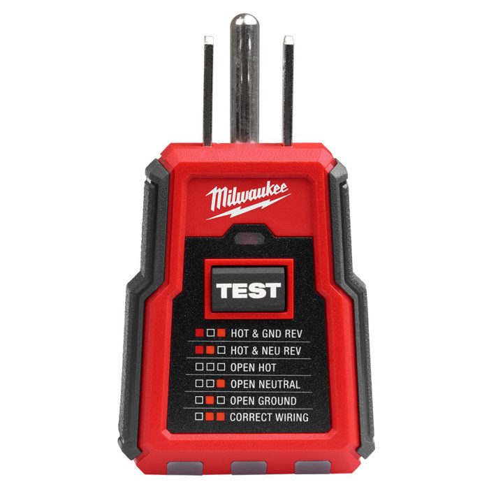 Milwaukee 2223-20 GFCI Receptacle Tester - Image 1