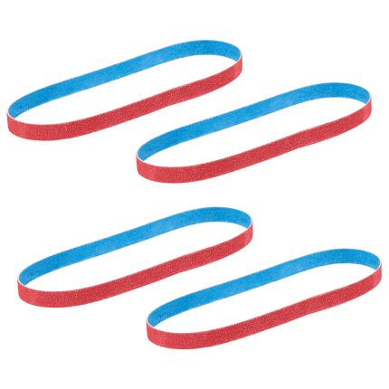 Milwaukee 48-80-9000 1/2" x 18" 40/60/80/120 Grit Bandfile Belts - 4 PK