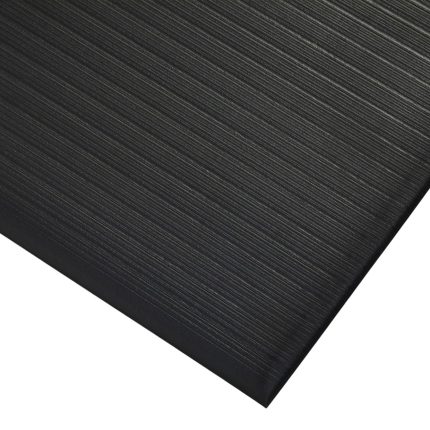 Kumfi Rib Mat, Black - 90cm x 18.3m