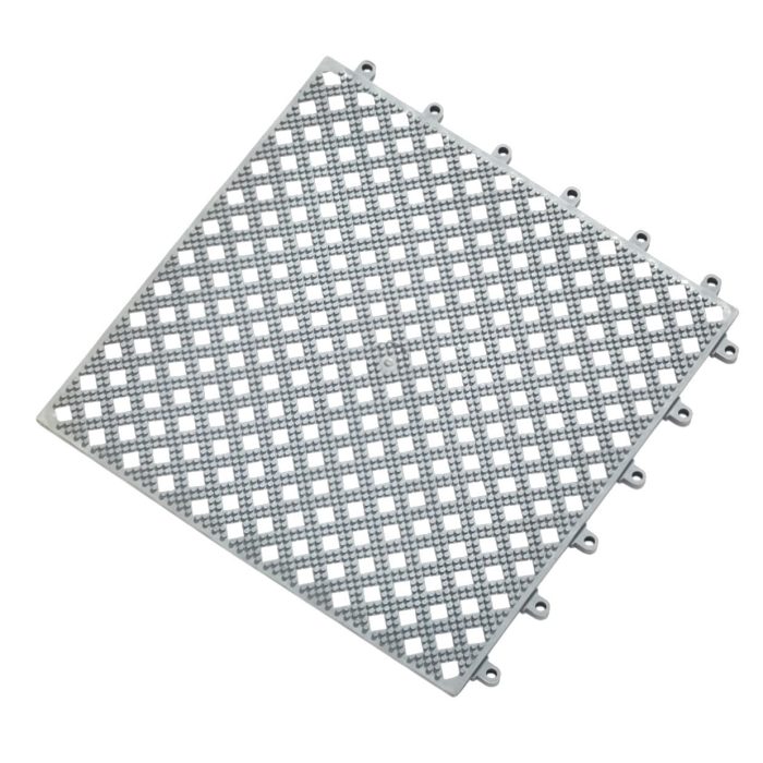 Interlocking Duckboard Kumfi Tile PVC High-Grip Mat - 30x30cm - Image 1