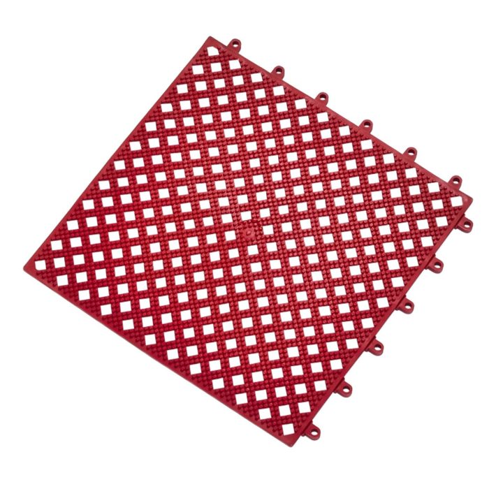 Interlocking Duckboard Kumfi Tile PVC High-Grip Mat - 30x30cm - Image 1
