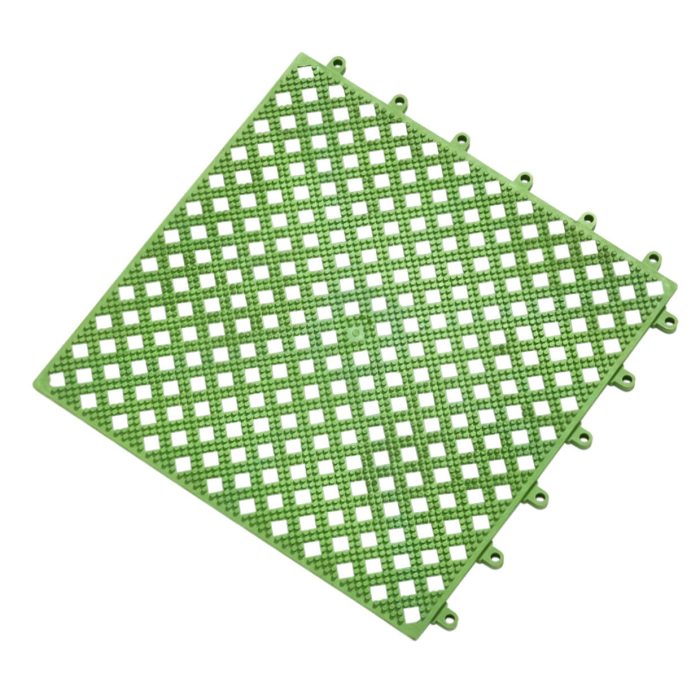Interlocking Duckboard Kumfi Tile PVC High-Grip Mat - 30x30cm - Image 1