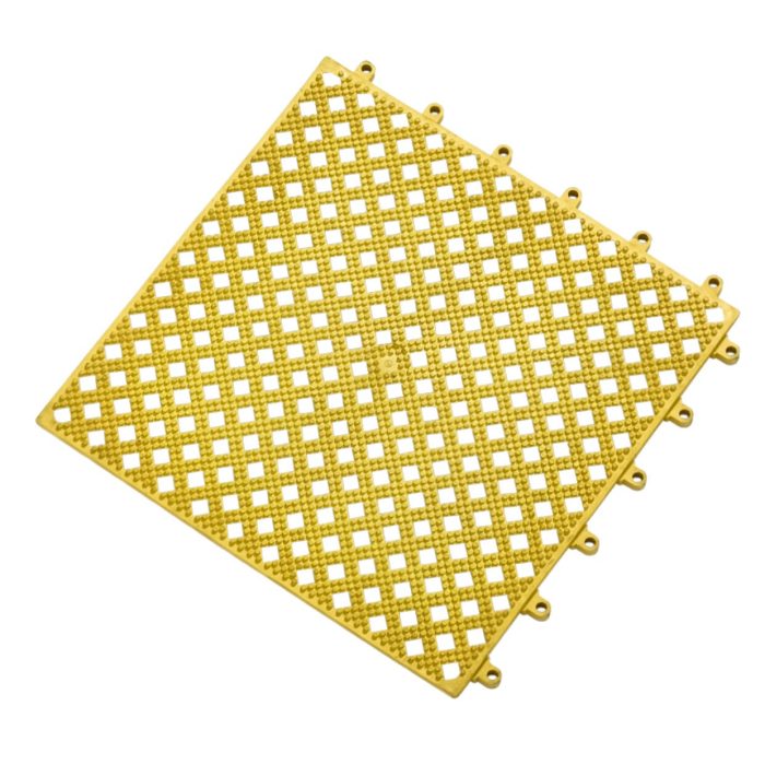 Interlocking Duckboard Kumfi Tile PVC High-Grip Mat - 30x30cm - Image 1