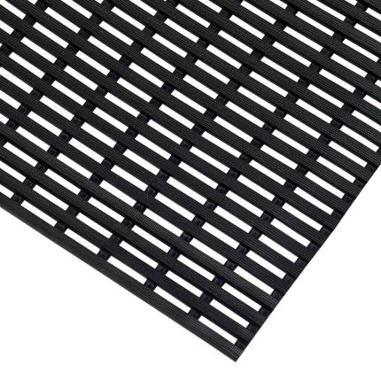 Interflex Duckboard Walkway Mat - Black 80cm x 10m Roll