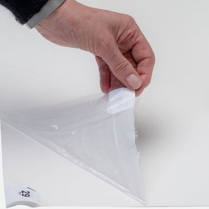 Sticky Step Plastic Self-Adhesive Tack Mat (4 Pack) - White 48cm x 110cm