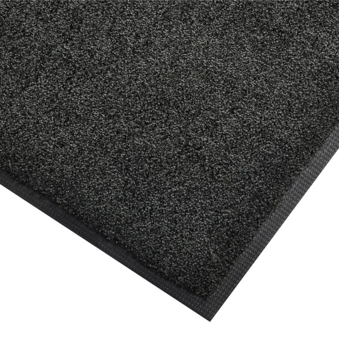 Lustre Heavy Duty Machine Washable Rubber Backed Entrance Mat - Charcoal 115cm x 180cm - Image 1