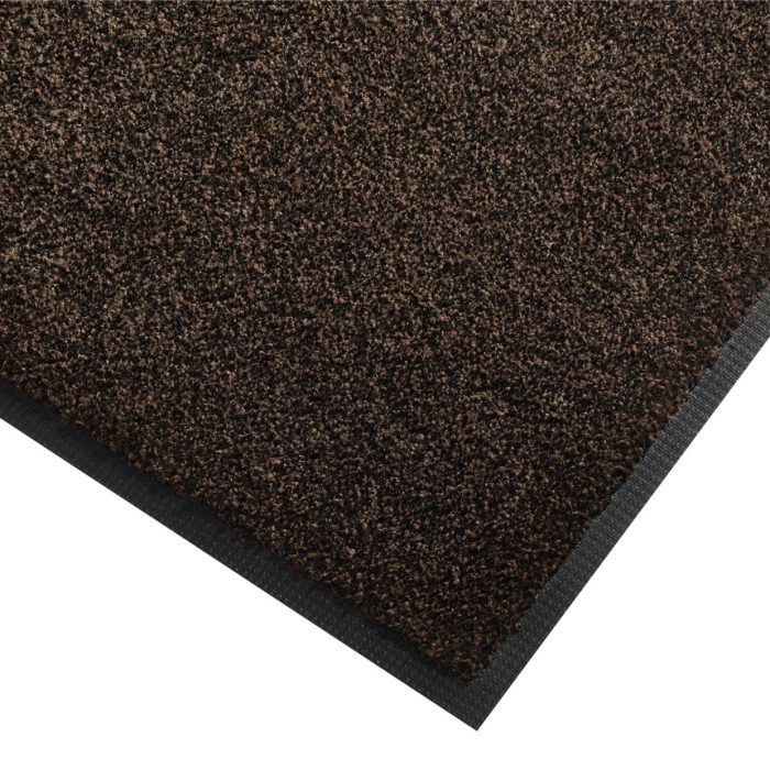 Lustre Heavy Duty Machine Washable Rubber Backed Entrance Mat - Brown 60cm x 85cm - Image 1