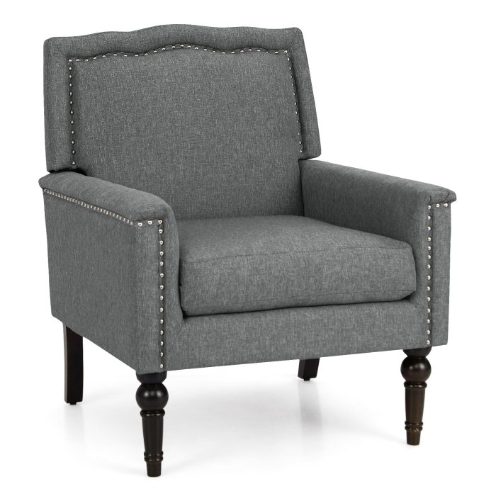 Giantex Mid-Century Modern Accent Chair - 1 - Image 1