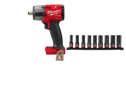 Milwaukee 2962-20MET M18 FUEL 18V 1/2" Mid-Torque Impact Wrench w/ Sockets