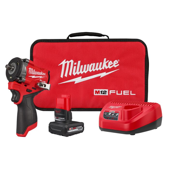 Milwaukee 2562-21 M12 FUEL 12V 3/8" Stubby Impact Wrench Kit - Image 1