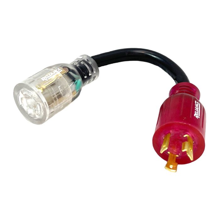 Reliance AC3130 30A 125V Color Connect Adapter Cord L5-30 Plug L14-30 Connector - Image 1