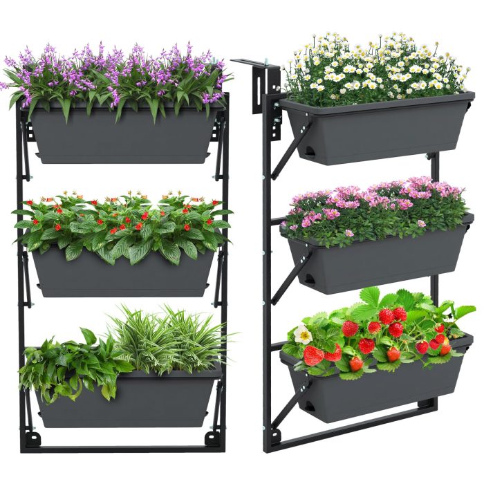 Giantex Vertical Raised Garden Bed, Hanging & Wall-Mounted Planter Garden Boxes - 2 - Image 1