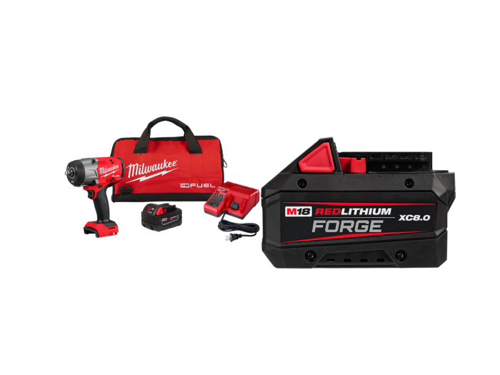 Milwaukee 2967-21B8F M18 FUEL 18V 1/2" Impact Wrench Kit w/ 8AH Forge Battery - Image 1