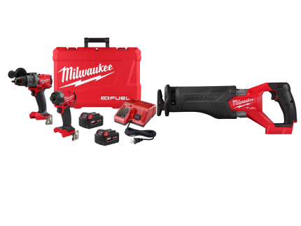 Milwaukee 3697-22SW M18 FUEL 18V 2-Tool Combo Kit w/ M18 SAWZALL