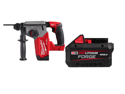 Milwaukee 2912-20B8F M18 FUEL 18V 1" SDS Plus Rotary Hammer w/ 8AH Forge Battery