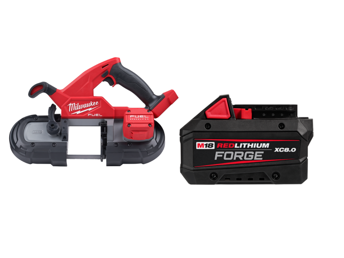 Milwaukee 2829-20B8F M18 FUEL 18V Li-Ion Compact Band Saw w/ 8AH Forge Battery - Image 1