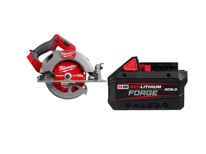 Milwaukee 2834-20B8F M18 FUEL 18V 7-1/4" Circular Saw w/ 8AH Forge Battery - Image 1