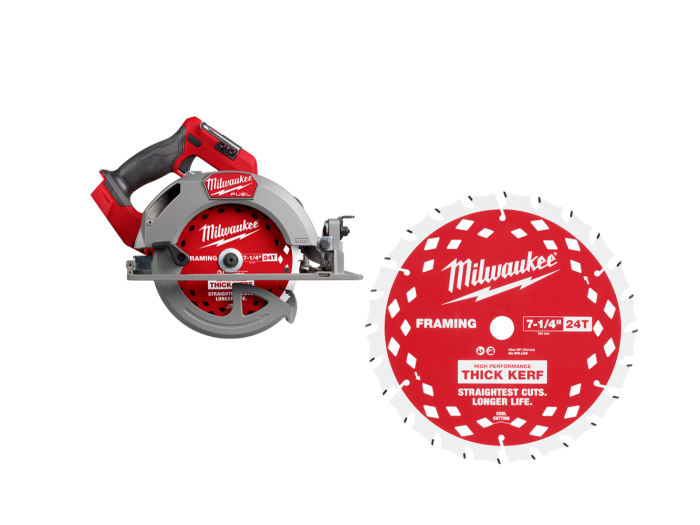 Milwaukee 2834-20TK M18 FUEL 18V 7-1/4" Circular Saw w/ Thick Kerf blade - Image 1